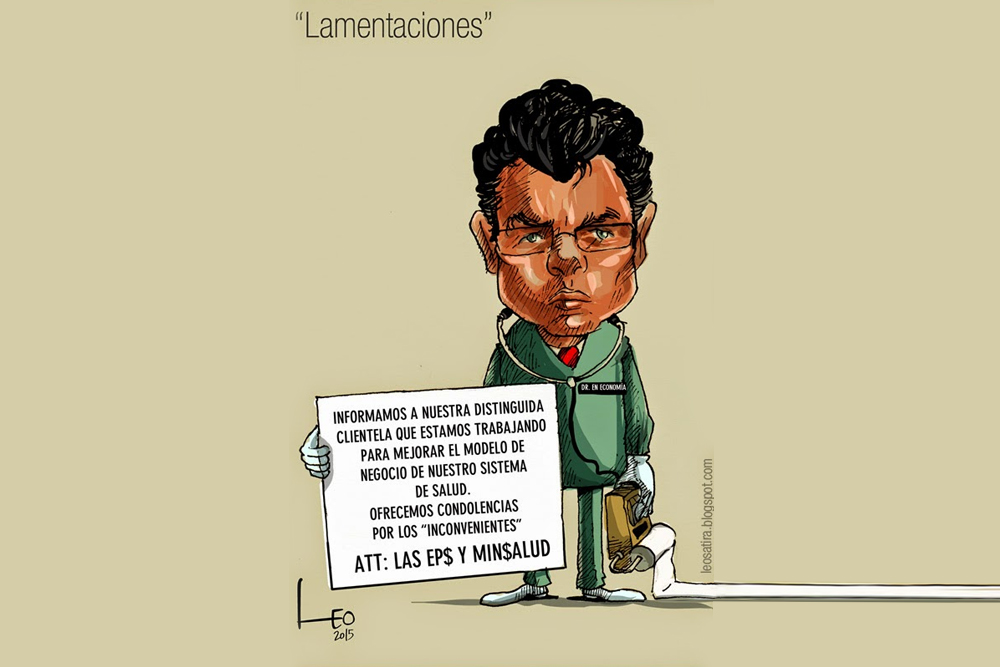 Caricatura de leo, alejandro gaviria