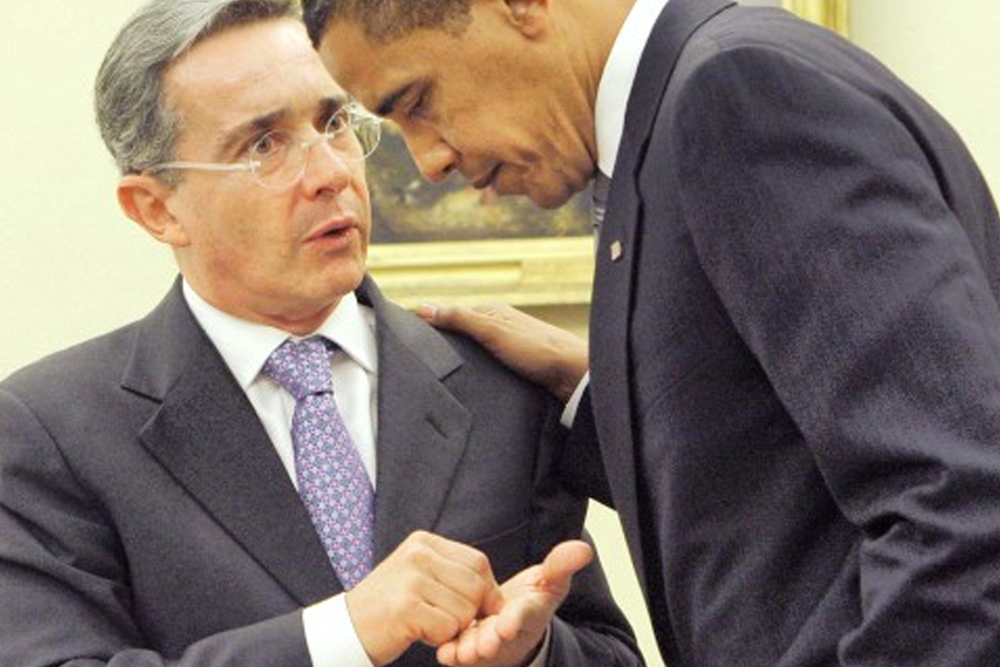 Obama y Alvaro uribe