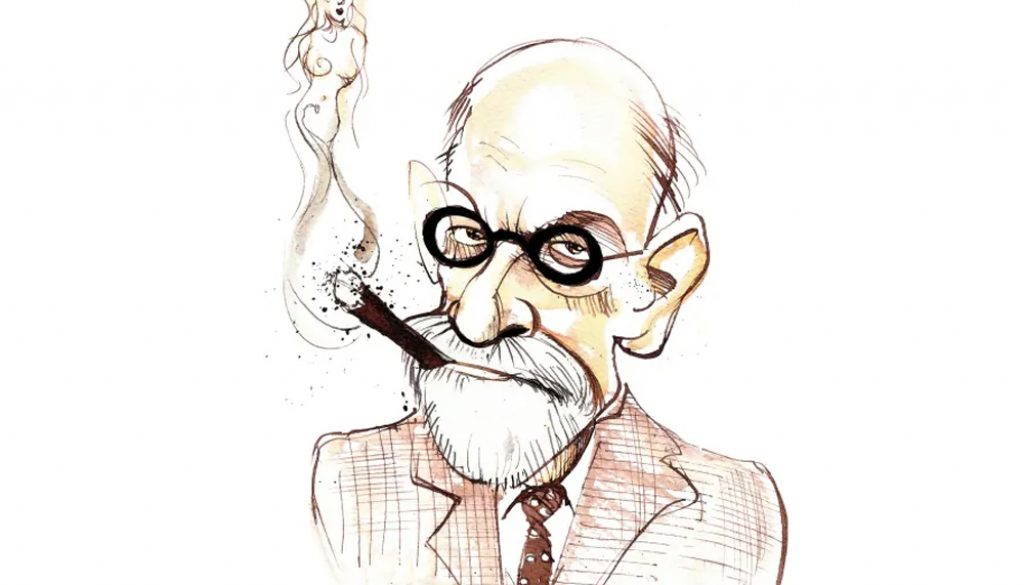 dibujo de Sigmund Freud