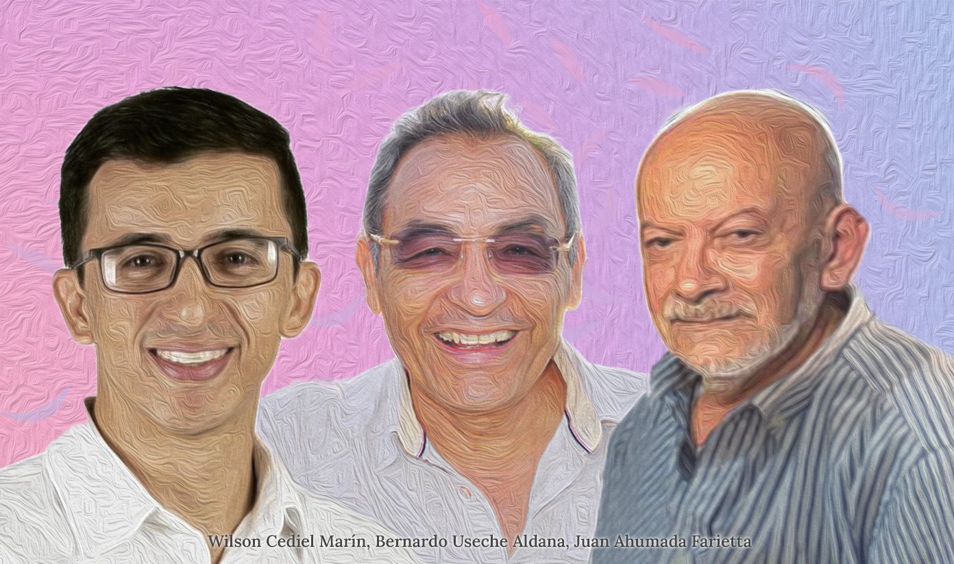 Bernardo Useche, Juan humada y Wilson Cediel